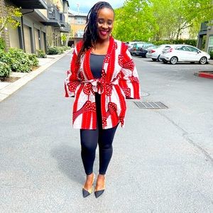 Ankara kimono robe